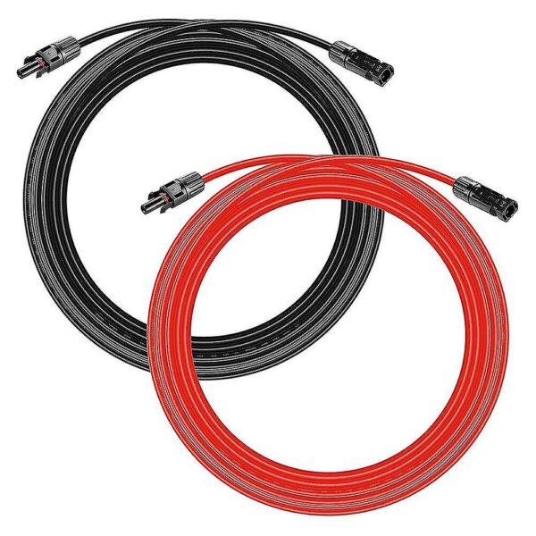 DC CABLE 12AWG -15 ft set with adapters